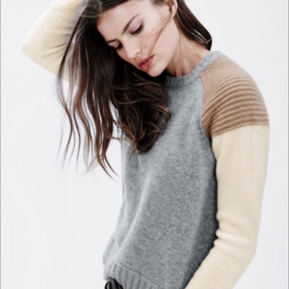 J. Crew Sweaters - J. Crew Italian Cashmere Sweater Color Block Small